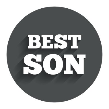 En iyi evlat işareti simgesi. ödül sembolü.