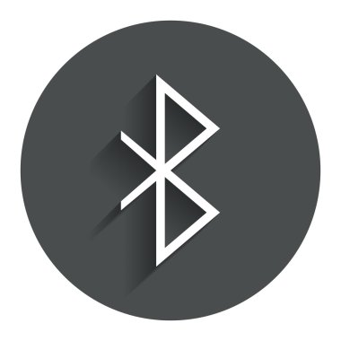 Bluetooth işareti simgesi. mobil şebeke sembolü.