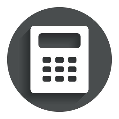 hesap makinesi işareti simgesi. defter tutma simgesi.