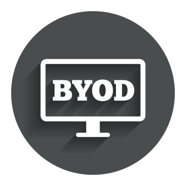 byod işareti simgesi. kendi aygıt simgesi getir.