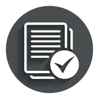 metin dosya işareti simgesi. kontrol dosyası belge simgesi.