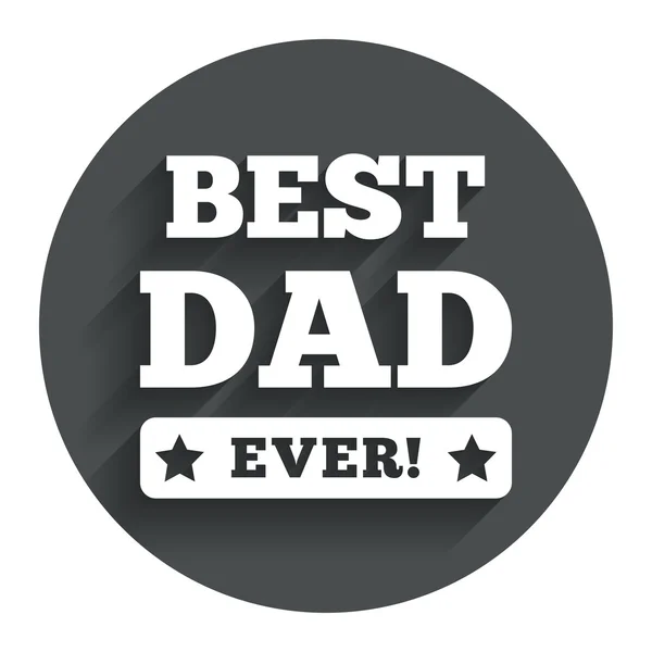 Best father ever sign icon. Award symbol. — Stock Vector