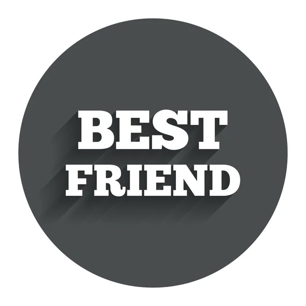 Best friend sign icon. Award symbol. — Stock Vector