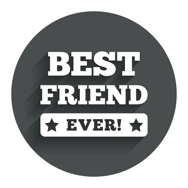 Best friend ever sign icon. Award symbol. — Stock Vector