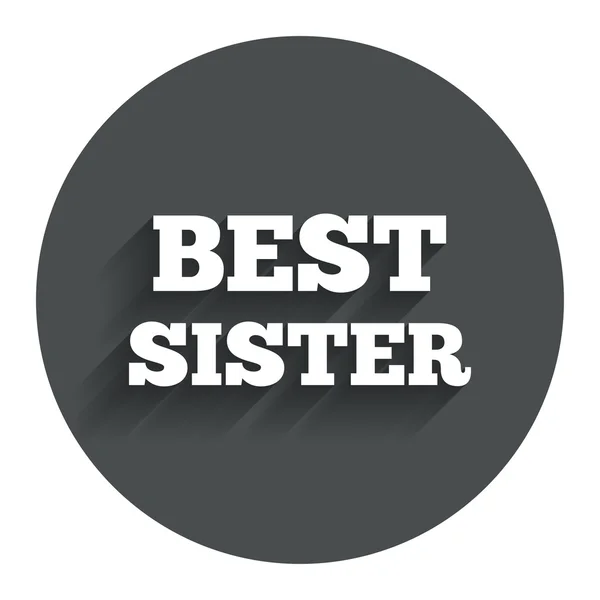 Bestes Schwestersymbol. Auszeichnungssymbol. — Stockvektor