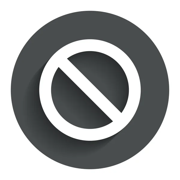 Знак черного списка. Символ запрещен . — стоковый вектор