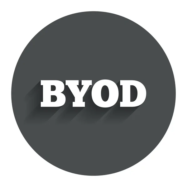 Byod 签名图标。带您自己的设备符号. — 图库矢量图片