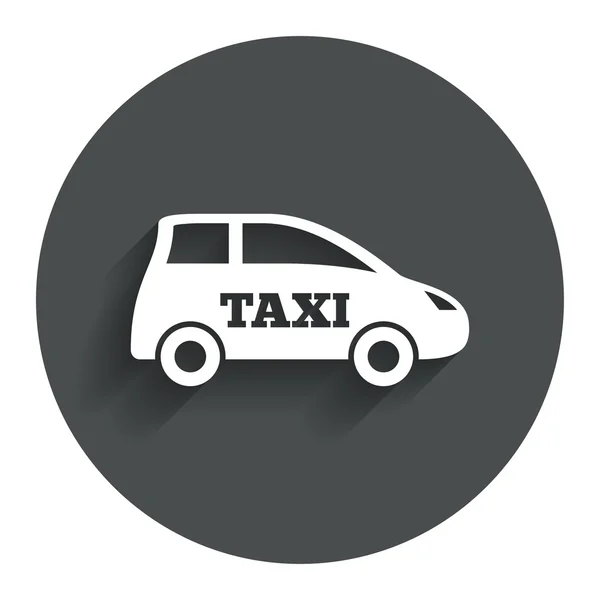 Taxi bil tecken ikon. Halvkombi symbol. — Stock vektor