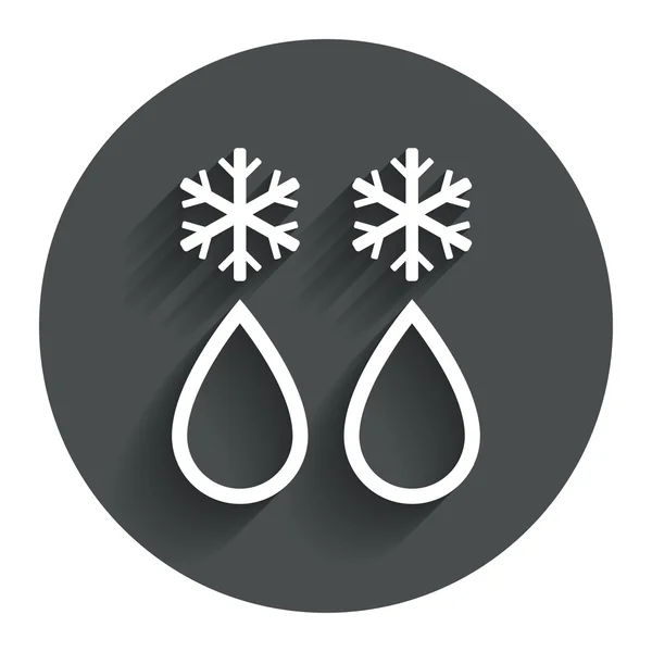 Avfrostning tecken ikonen. från is till vatten symbol. — Stock vektor