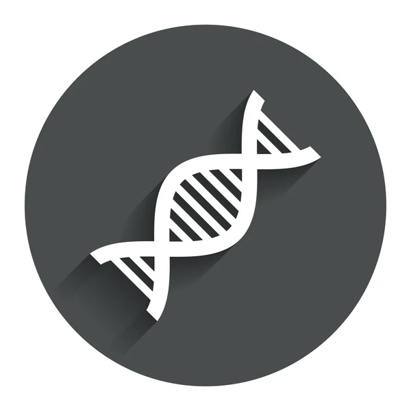 Icona del segno del DNA. Simbolo dell'acido desossiribonucleico . — Vettoriale Stock