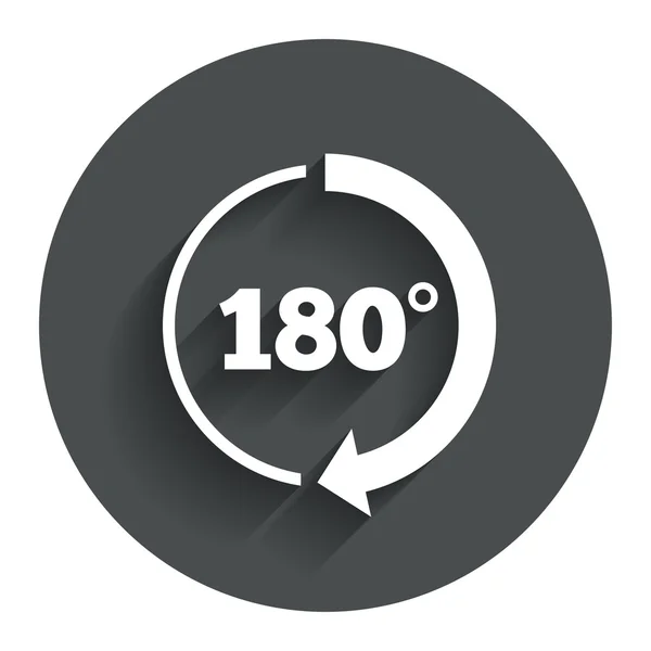 Angle 180 degrees sign icon. Geometry math symbol — Stock Illustration Angle 180 degrees sign icon. Geometry math symbol Royalty Free Stock Vectors