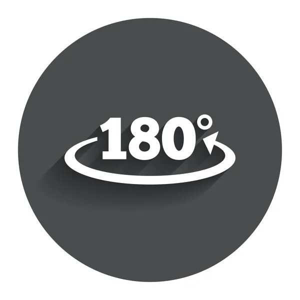 Angle 180 degrees sign icon. Geometry math symbol — Stock Illustration Angle 180 degrees sign icon. Geometry math symbol Stock Illustration
