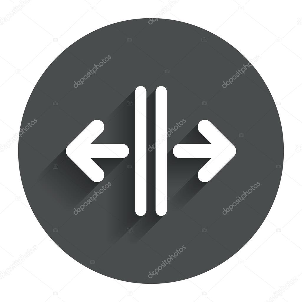 Open the door sign icon. Control in the elevator