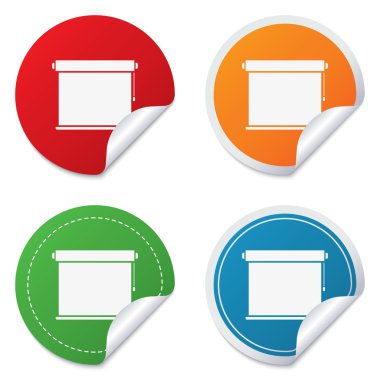 Panjur işareti simgesi alır. pencere Jaluzi Perde.