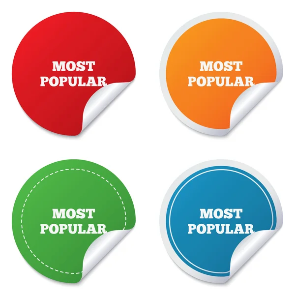 Meest populaire teken pictogram. bestseller symbool. — Stockvector