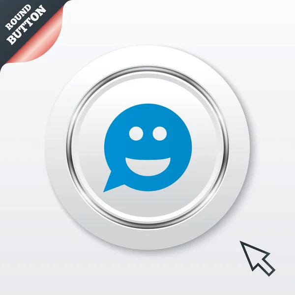 Smile face sign icon. Smiley symbol. — Stock Vector