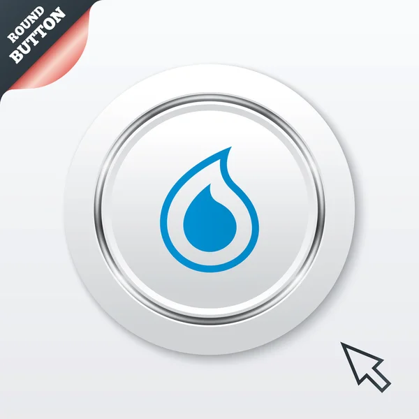 Water drop sign icon. Tear symbol. — Stock Vector