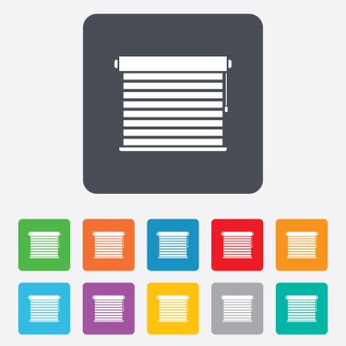 Panjur simgesini işaret. pencere Panjur veya kanepe.