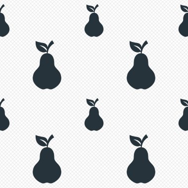 Armut yaprak işareti simgesi. meyve sembolü.