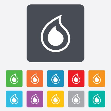 su damla işareti simgesi. simge gözyaşı.