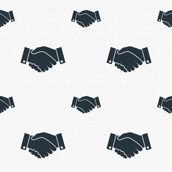 Poignée de main signe icône. Symbole d'entreprise réussi . — Image vectorielle