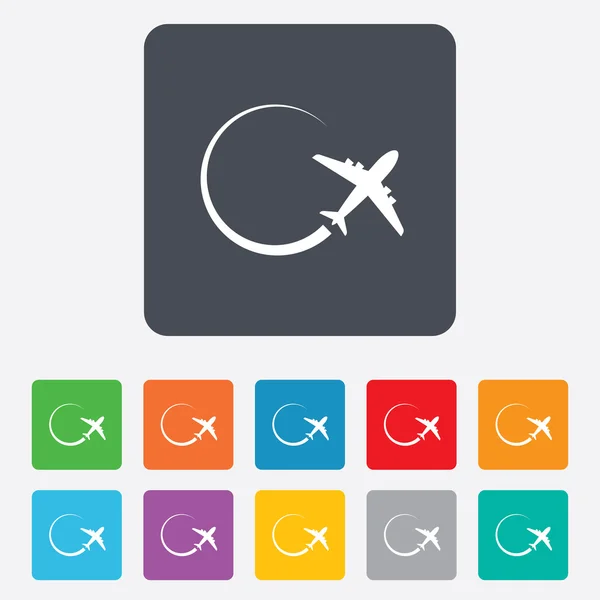 Airplane sign icon. Travel trip symbol. — Stock Vector