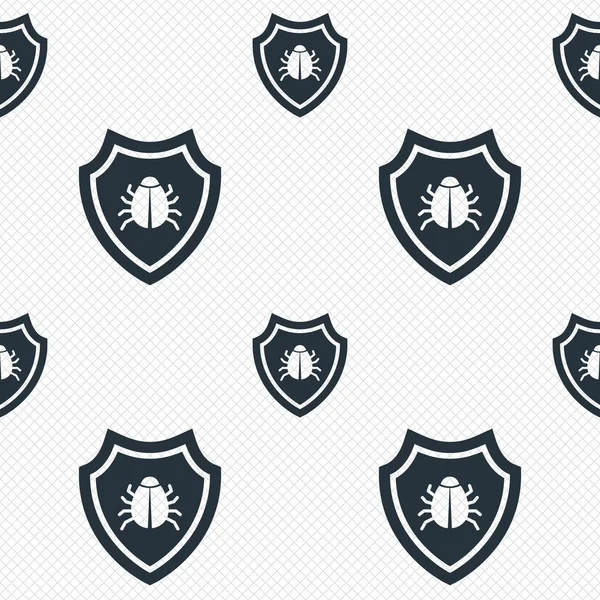 Shield sign icon. Virus protection symbol. — Stock Vector