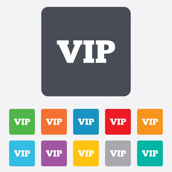 VIP-teken pictogram. lidmaatschap symbool. — Stockvector