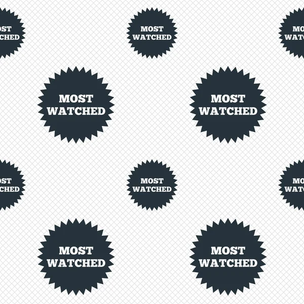 Most watched sign icon. Most viewed symbol. — Stock Vector