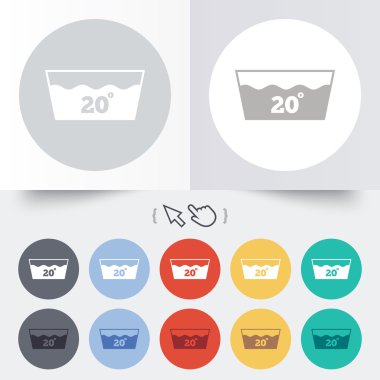 simge yıkayın. makine yıkanabilir 20 derece sembolü