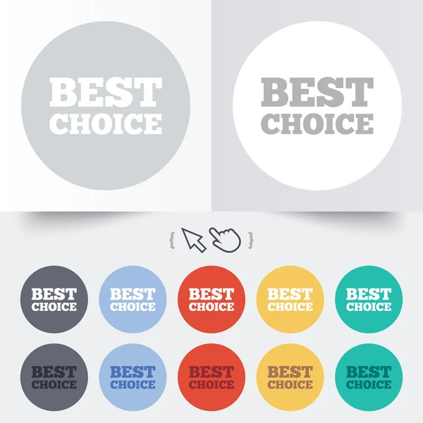 Best choice sign icon. Special offer symbol. — Stock Vector