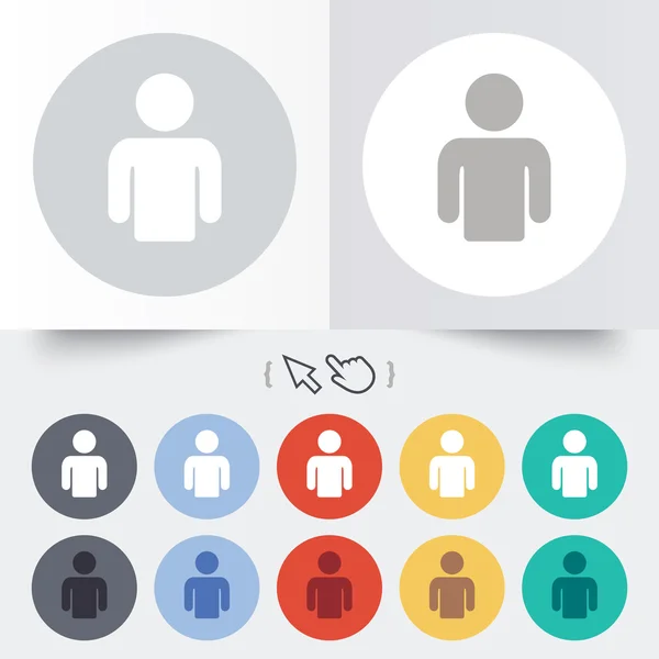 Icône de signe utilisateur. Symbole de personne . — Image vectorielle
