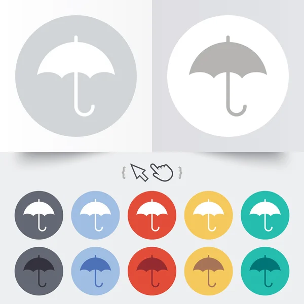 傘の記号アイコン。雨保護シンボル. — ストックベクタ