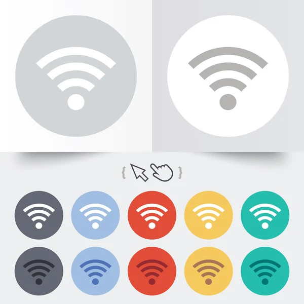 Signo Wifi. Símbolo Wi-Fi. Red inalámbrica . — Archivo Imágenes Vectoriales