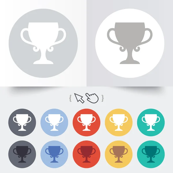 Winner cup sign icon. Awarding of winners. — Stock Vector
