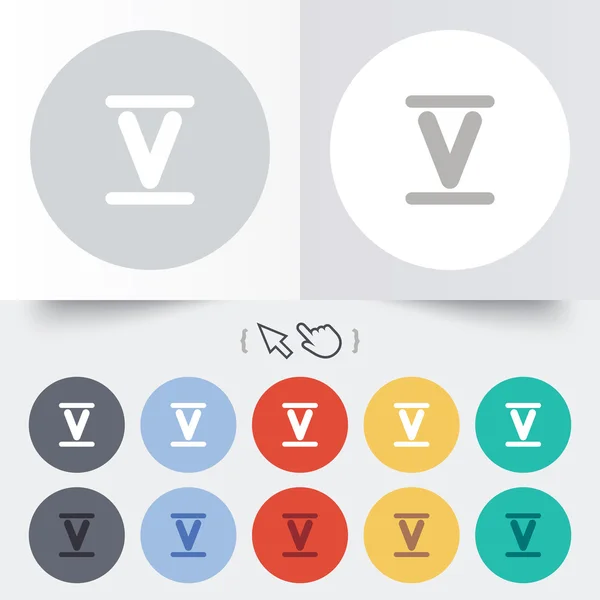 罗马数字五图标。罗马数字五标志. — 图库矢量图片