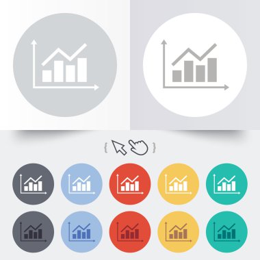 grafik grafik işareti simgesi. Diyagram simgesi.