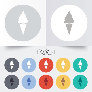 Dondurma simgesi. Tatlı sembol.