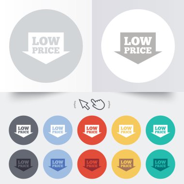 Low price sign icon. Special offer symbol. clipart