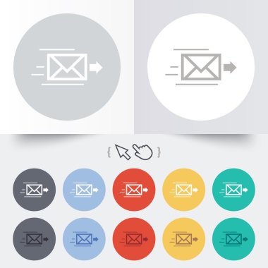 posta teslim simgesi. zarf simgesi. İleti