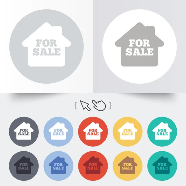 For sale sign icon. Real estate selling. — Stock Vector