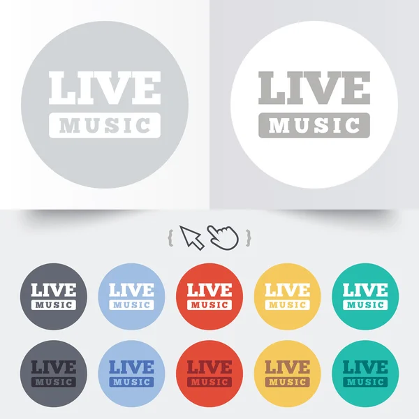 Live-Musik Zeichen Symbol. Karaoke-Symbol. — Stockvektor