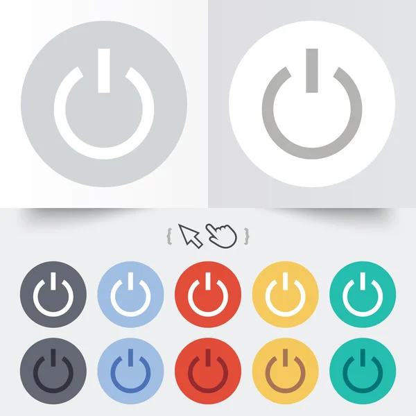 Pictogram voor energiebeheer teken. overschakelen op symbool. — Stockvector