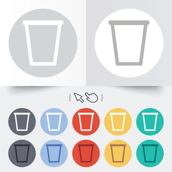 Recycle bin sign icon. Bin symbol. — Stock Vector