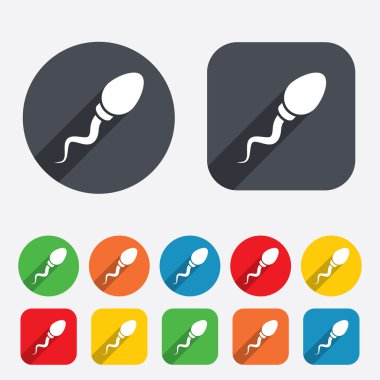 sperm işareti simgesi. Döllenme sembolü.