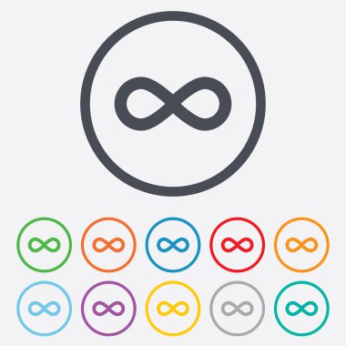 Limitless sign icon. Infinity symbol. clipart
