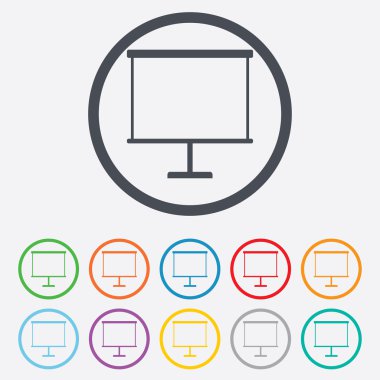 sunu billboard işareti simgesi. PPT sembolü.