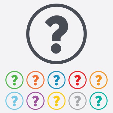 Soru işareti simgesi. yardım sembolü.