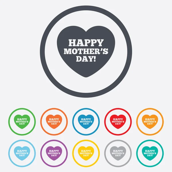 Mutlu motherss gün işareti simgesi. Anne sembolü. — Stok Vektör