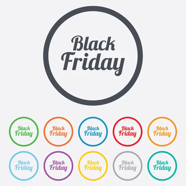 Black Friday icône de vente. Offre spéciale symbole . — Image vectorielle